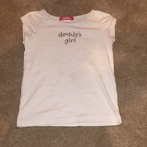 White shirt with lettered gems